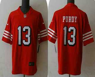 Men%27s San Francisco 49ers #13 Brock Purdy New Red Vapor Untouchable Limited Stitched Football Jersey->philadelphia eagles->NFL Jersey